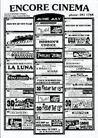 Encore Cinema Poster July 1994