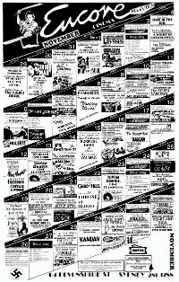 Encore Cinema poster November 1990