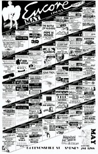 Encore Cinema poster May 1991