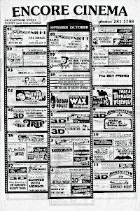 Encore Cinema poster October 1992