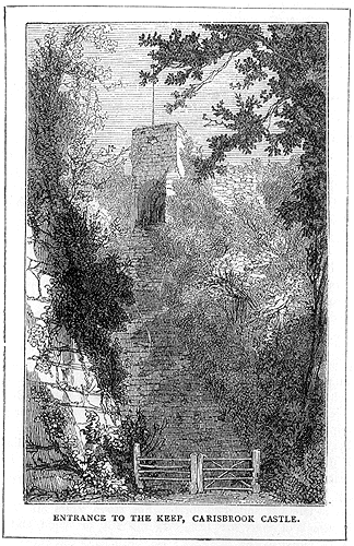 Entrance to the Keep, Carisbrook Castle