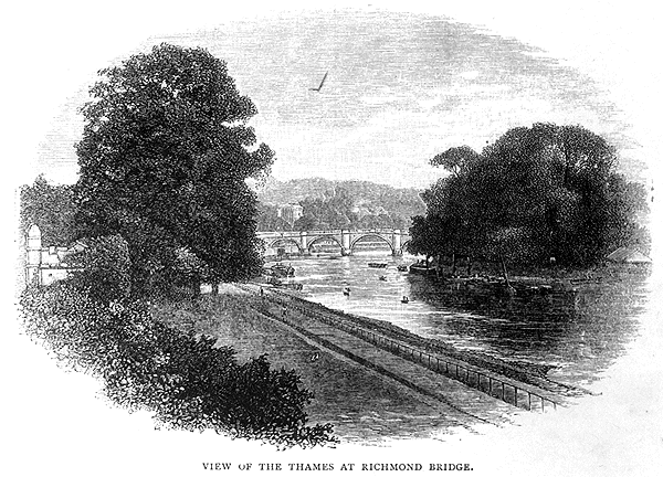 View of the Thames at Richmond bridge