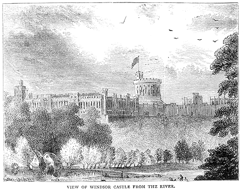 View of Windsor Castle from the river.